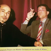 30 Mimmo Germanà 1988 con Giampaolo Prearo Studio Milano