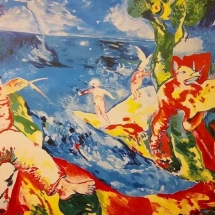 Il sogno del poeta 1981 olio su tela cm 200x260