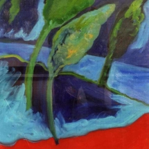 Lingua rossa 1990 olio su tela 80x60