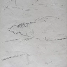 Nuvole 1987 opera su carta cm 42 x 29,7