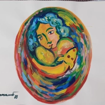 senza titolo cm. 77 x 55 anno 1988