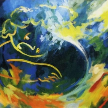 Senza Titolo, olio su tela, cm 60x100, 1985