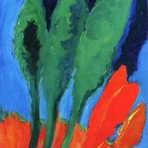 Senza titolo olio su tela, cm 40x30 1990