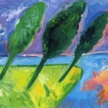 Senza titolo olio su tela, cm 50x80 1986