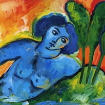 Senza titolo olio su tela, cm 50x85 1984