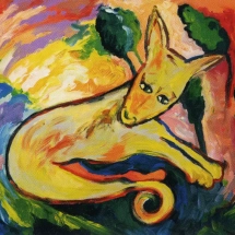 Senza titolo olio su tela, cm 60x100 1986