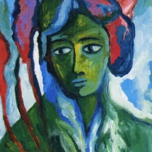 Senza titolo olio su tela, cm 60x35 1983, copia