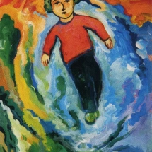 Senza titolo olio su tela, cm 65x40, 1983