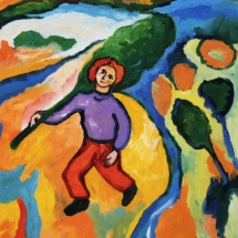 Senza titolo olio su tela, cm 70x50 1981